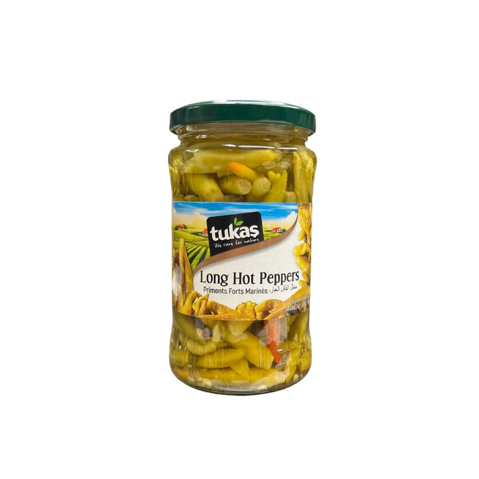 Tukas Long Hot Peppers ホットグリーンペッパーピクルス- 335 g