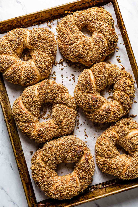 Turkish Sesame Seeds Bagel Simit 5 frozen pieces